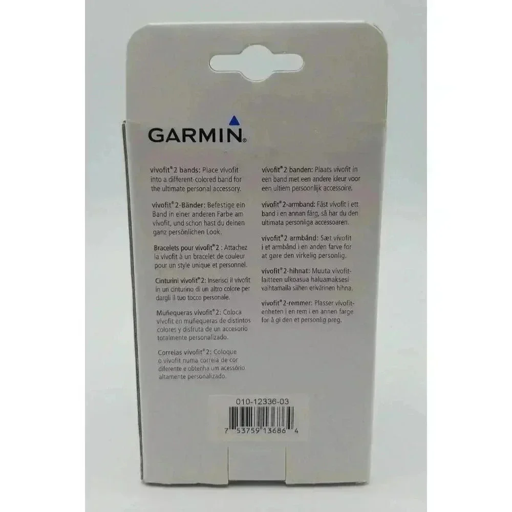 NEW Garmin OEM Vivofit 2 Bands Large 3-Pack Pastel Green Purple Blue Colors NOS